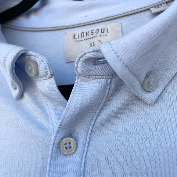 LINKSOUL Light Blue "Jack Murphy Stadium" Golf Polo XL - Picture 4 of 13